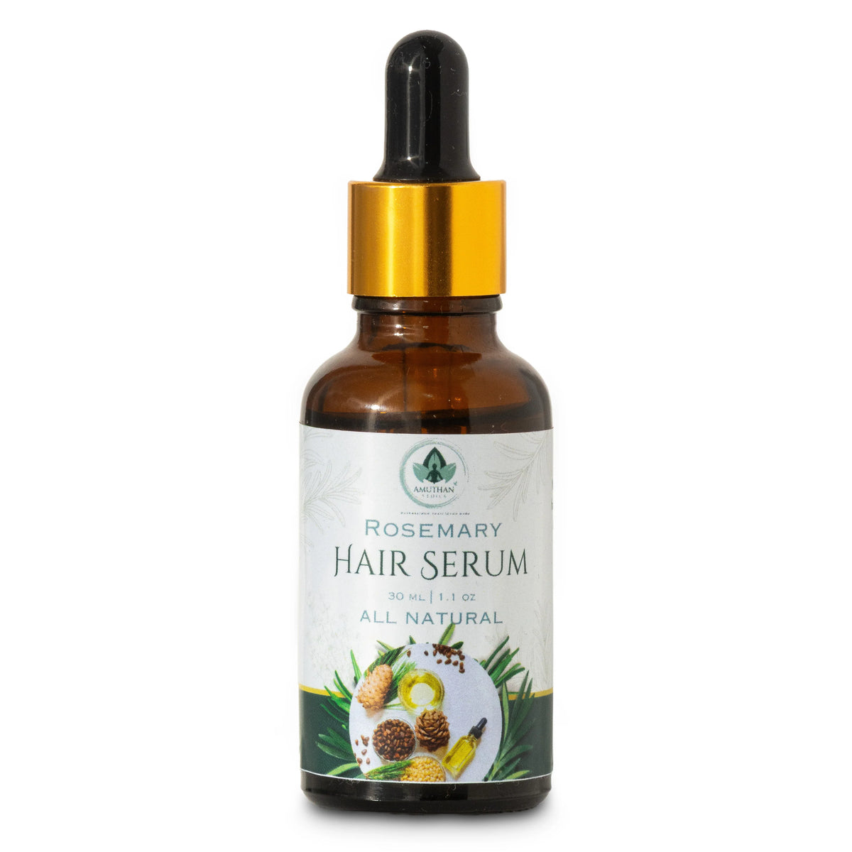 Rosemary Hair Serum - Natural Scalp Serum for Thicker Looking Hair