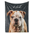 Custom Pet Portrait Blanket